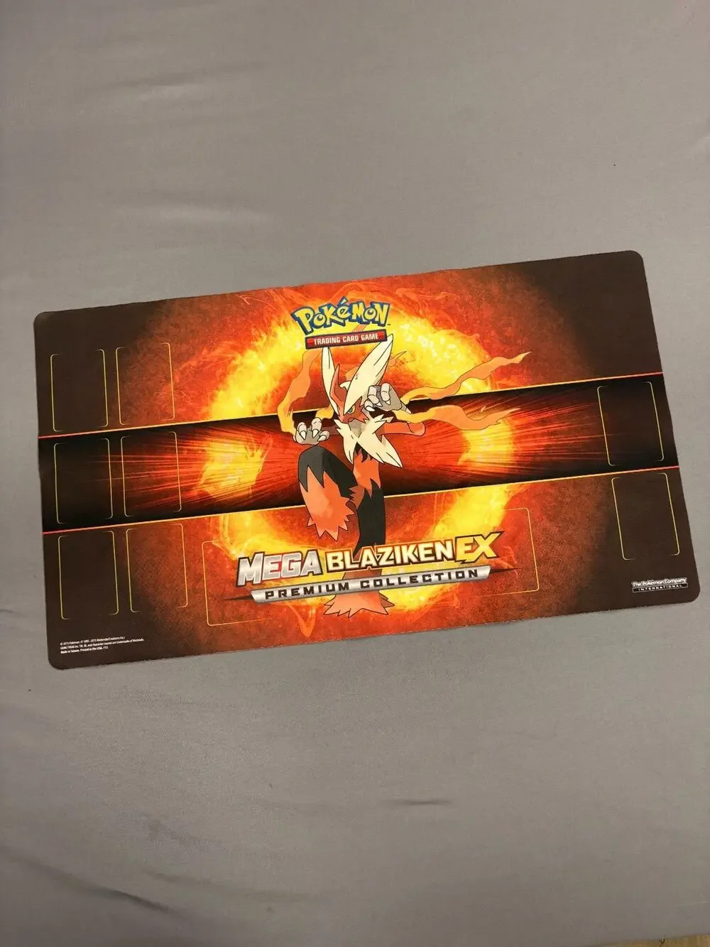 Pokemon Blaziken EX MEGA X UPC Play Mat Rubber Playmat